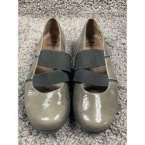 Wonders A 7007 Size 40 Gray Patent Leather Two-Tone Flat Made In Spain